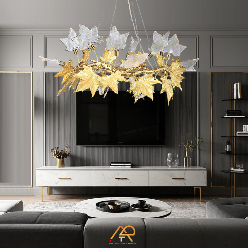 Đèn chùm lá phong cao cấp ART 7030