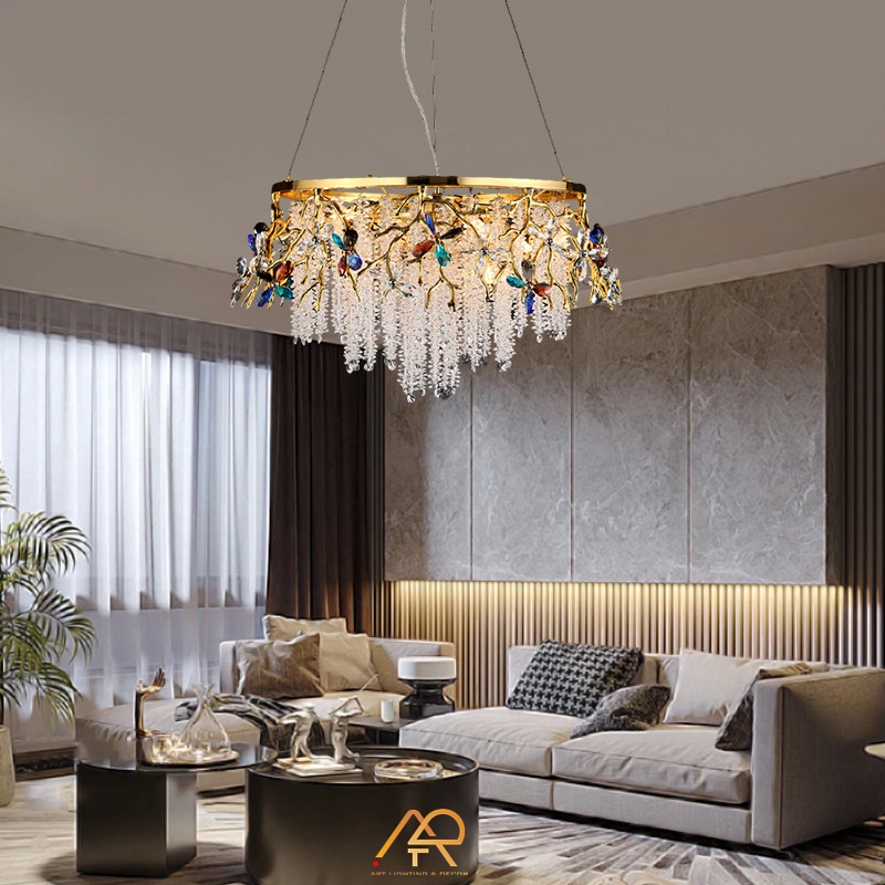 Đèn chùm pha lê phong cách châu âu ART-7025
