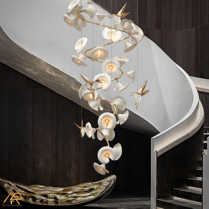 Đèn chùm thông tầng nghệ thuật  ART-5018