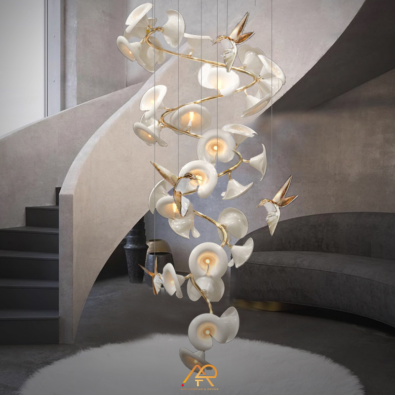 Đèn chùm thông tầng nghệ thuật  ART-5018