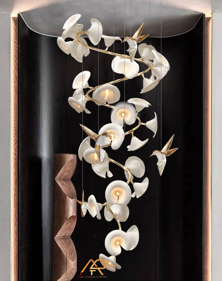 Đèn chùm thông tầng nghệ thuật  ART-5018