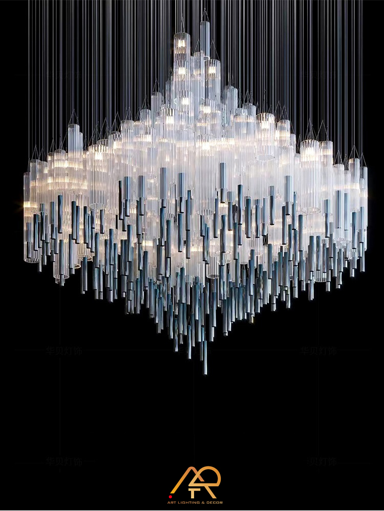 Đèn chùm thông tầng nghệ thuật cho khách sạn ART-5016