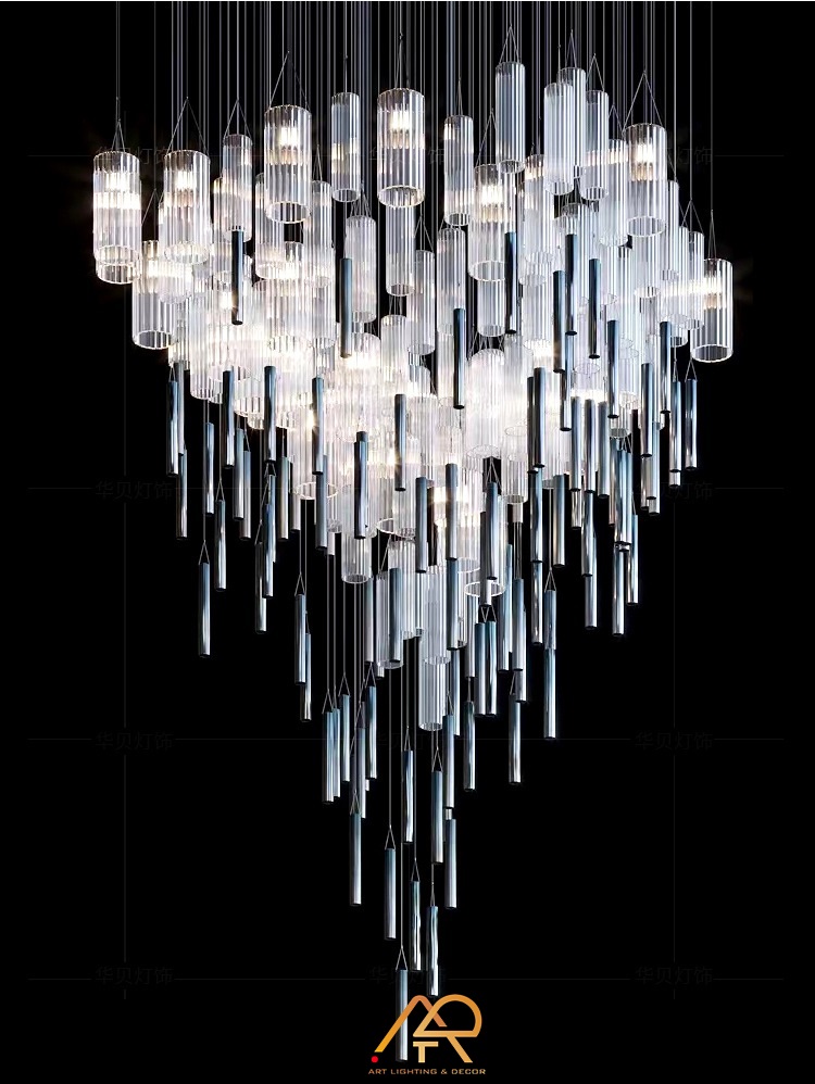 Đèn chùm thông tầng nghệ thuật cho khách sạn ART-5016