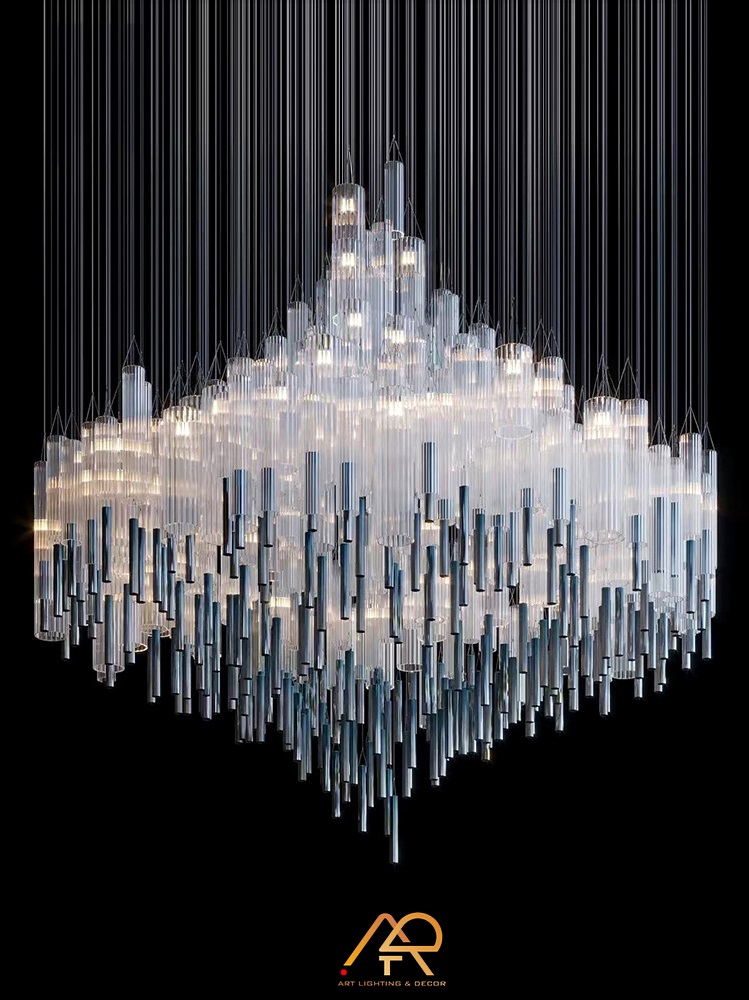 Đèn chùm thông tầng nghệ thuật cho khách sạn ART-5016
