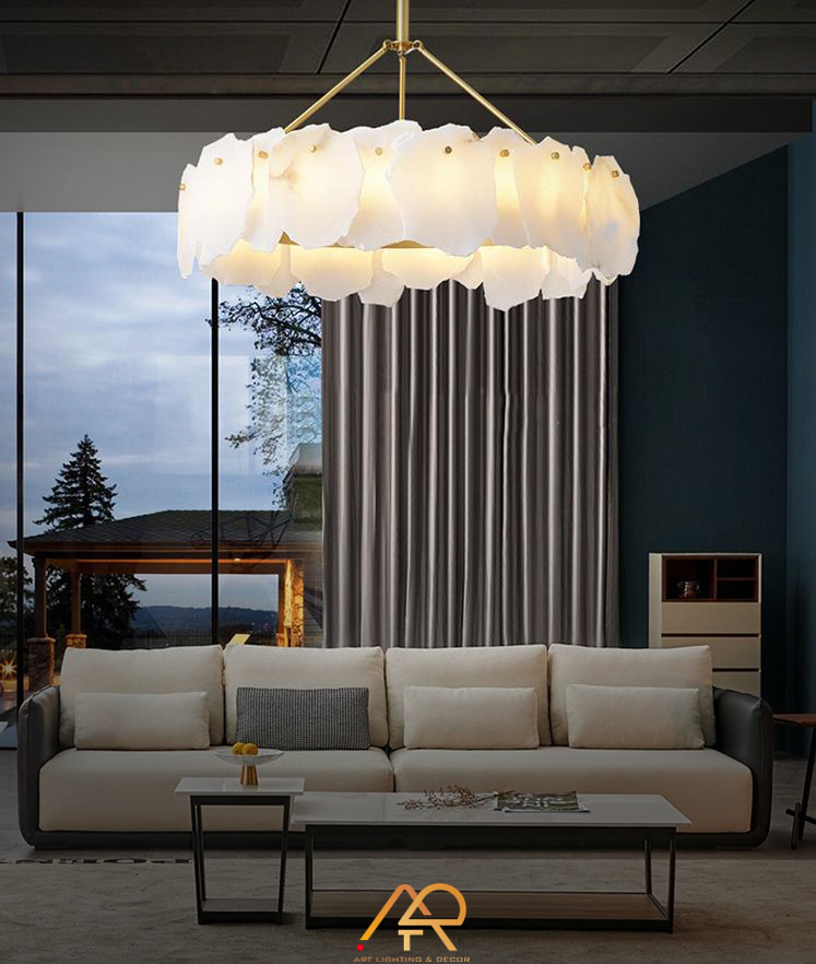 Đèn Chùm Tự Nhiên Alabaster ART-7038