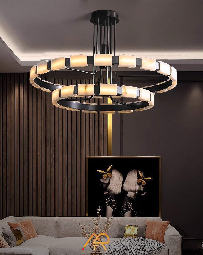 Đèn Chùm Vòng Đá Orbis Duo ART-7034