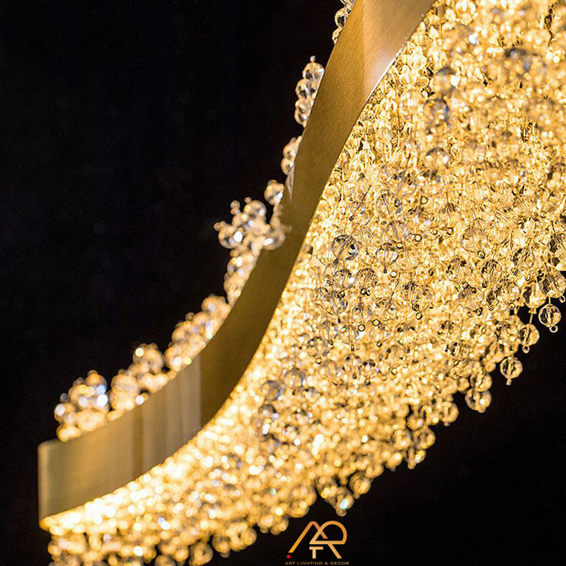 Đèn Thả Pha Lê Sóng Ánh Sáng LUMORA ART-4047