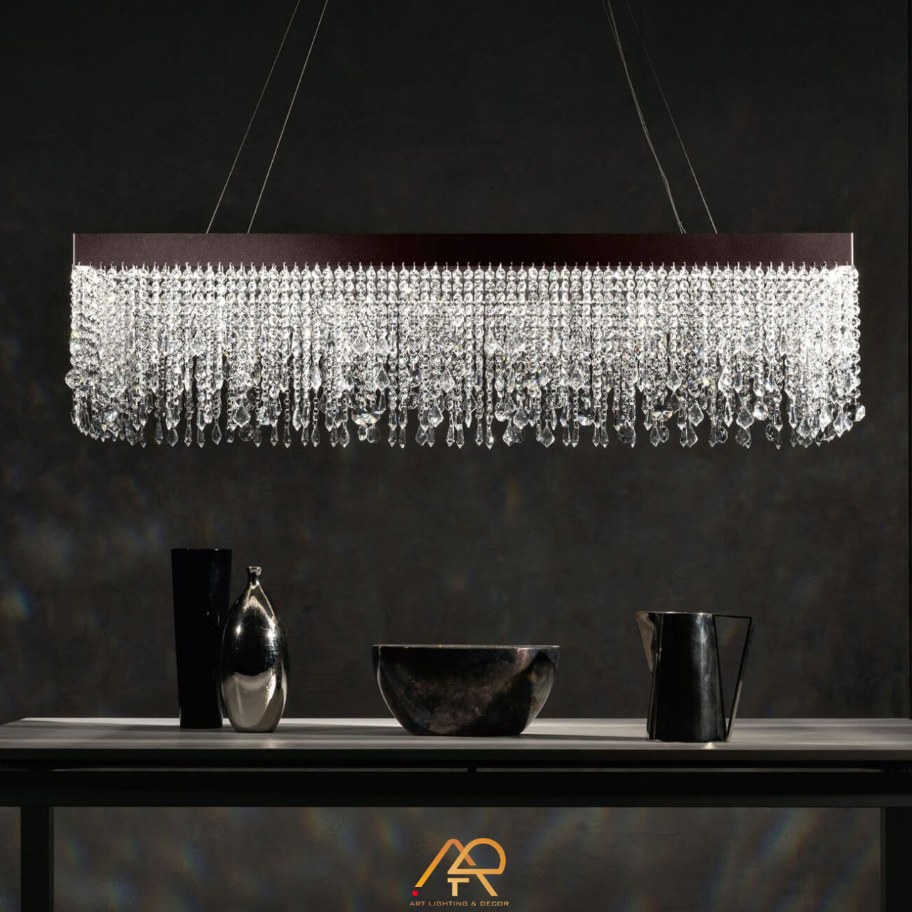 Đèn Thả Pha Lê Rectangular Rainfall ART-7050