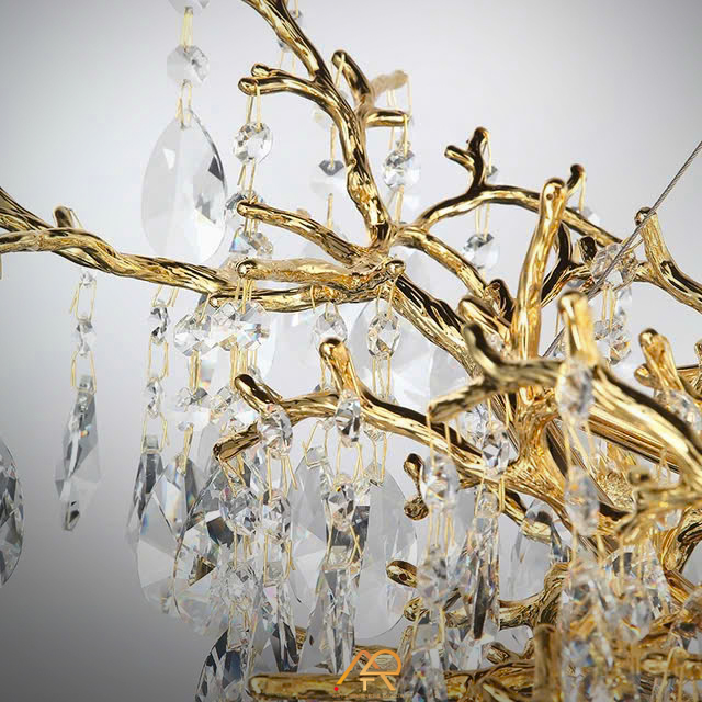 Đèn Chùm Pha Lê Golden Forest ART-7085