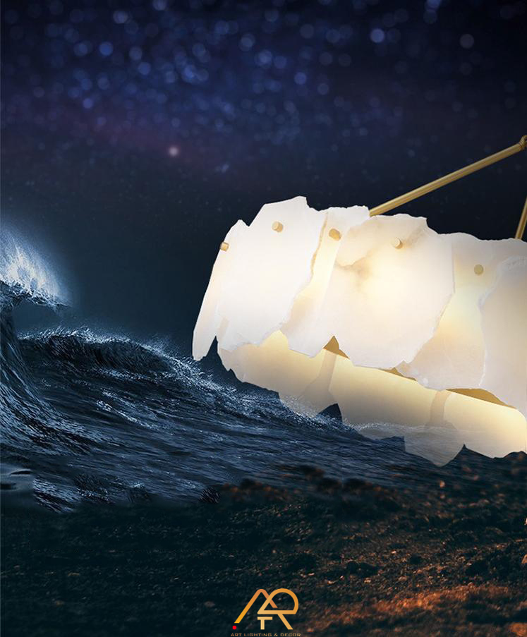 Đèn Chùm Tự Nhiên Alabaster ART-7038