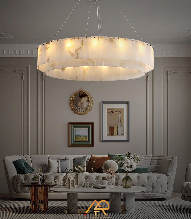 Đèn Chùm Đá Tự Nhiên Hoàng Gia Aurora Grande ART-7041