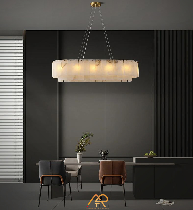 Đèn Chùm Đá Tự Nhiên Hoàng Gia Aurora Grande ART-7041