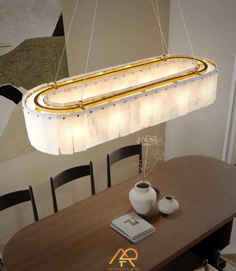 Đèn Chùm Đá Tự Nhiên Hoàng Gia Aurora Grande ART-7041