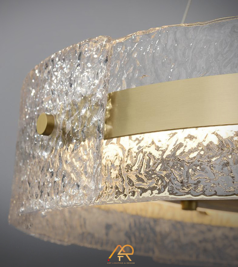 Đèn Chùm Pha Lê Vòng Ánh Kim Chandelier ART-7051