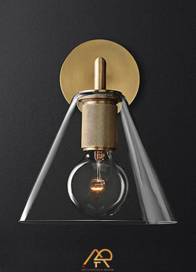 Đèn Tường Thủy Tinh Nón Kim Cổ ART-8030