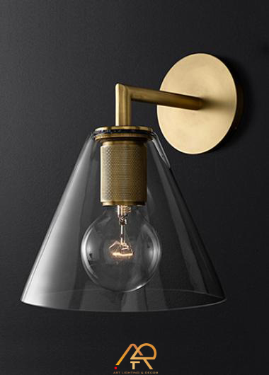 Đèn Tường Thủy Tinh Nón Kim Cổ ART-8030