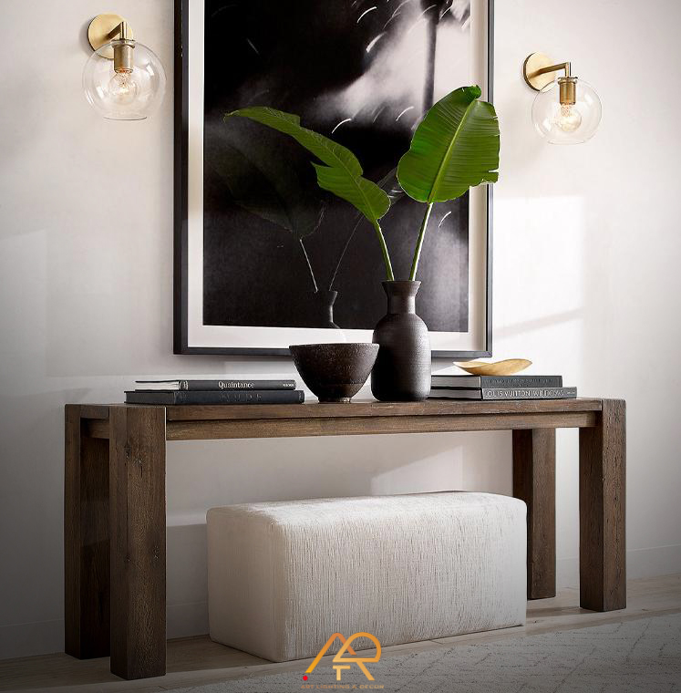 Đèn Tường Thủy Tinh Tròn Kim Cổ ART-8031