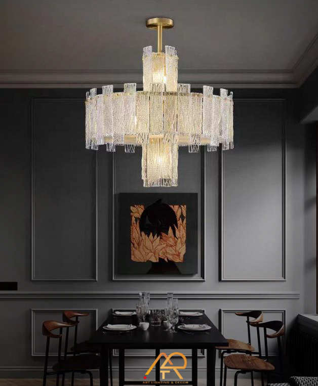 Đèn chùm thủy tinh nghệ thuật Crystal Elegance ART-7055