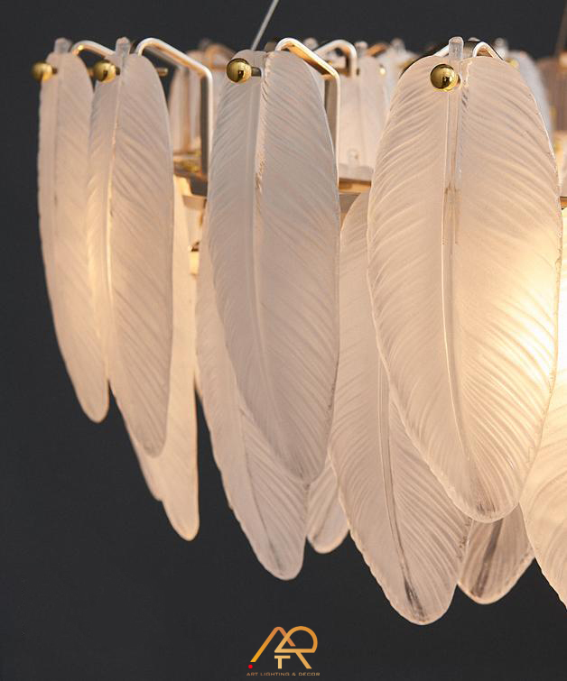 Đèn Chùm Lá Ngọc Sang Trọng ART-7066
