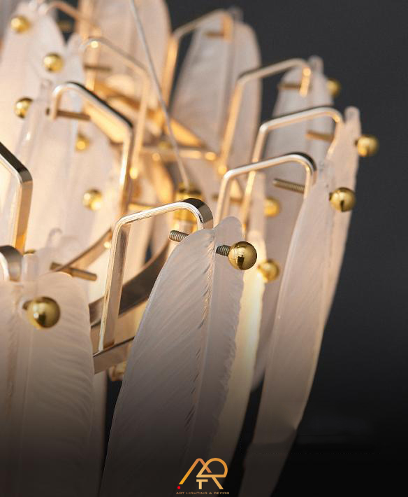 Đèn Chùm Lá Ngọc Sang Trọng ART-7066