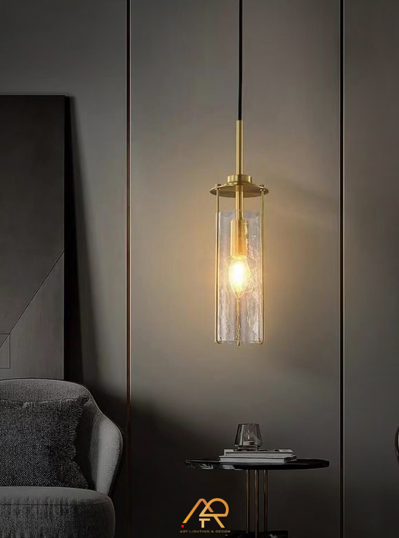 Đèn Thả Thủy Tinh Trụ Vàng Sang Trọng ART-4068