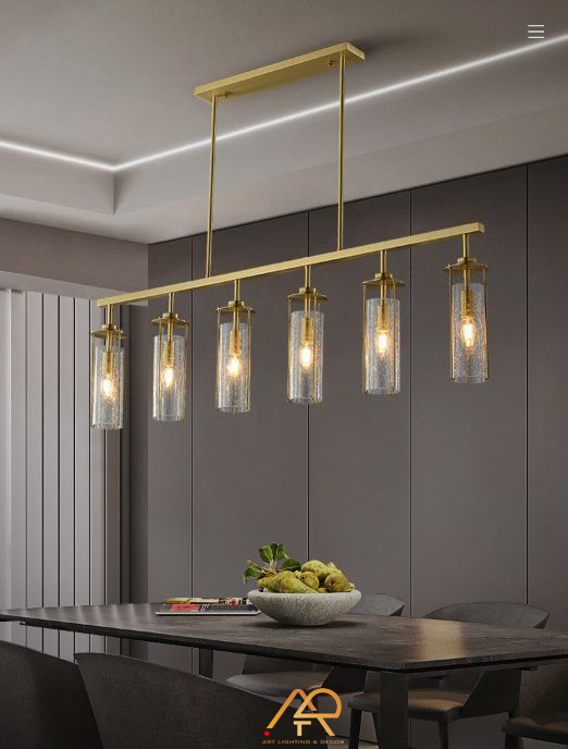 Đèn Thả Dài Bàn Ăn Trụ Thủy Tinh ART-4069