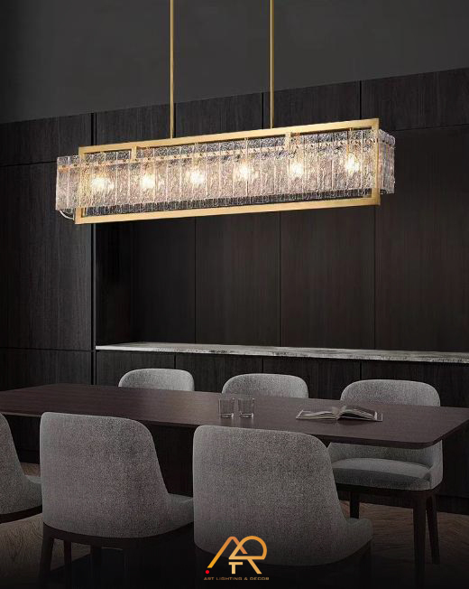 Đèn Thả Dài Pha Lê Hộp Vuông ART-4070