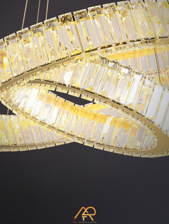 Đèn chùm pha lê xoắn hiện đại ART-7070
