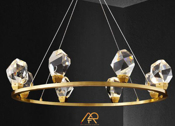 Đèn Chùm Pha Lê Vòng Ngọc Aurora Crown ART-7074