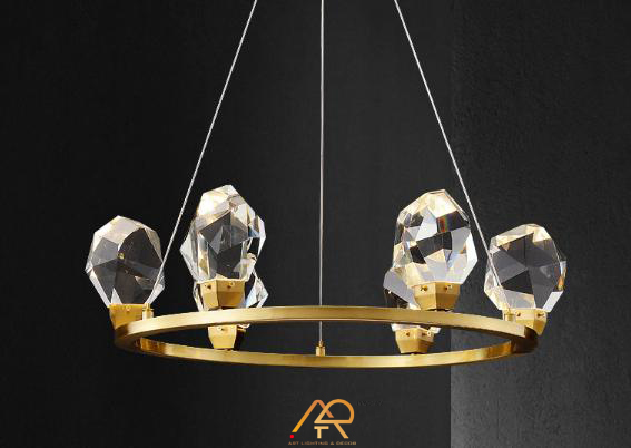Đèn Chùm Pha Lê Vòng Ngọc Aurora Crown ART-7074
