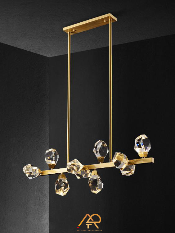 Đèn Thả Pha Lê Thanh Vàng Aurora Line ART-4073