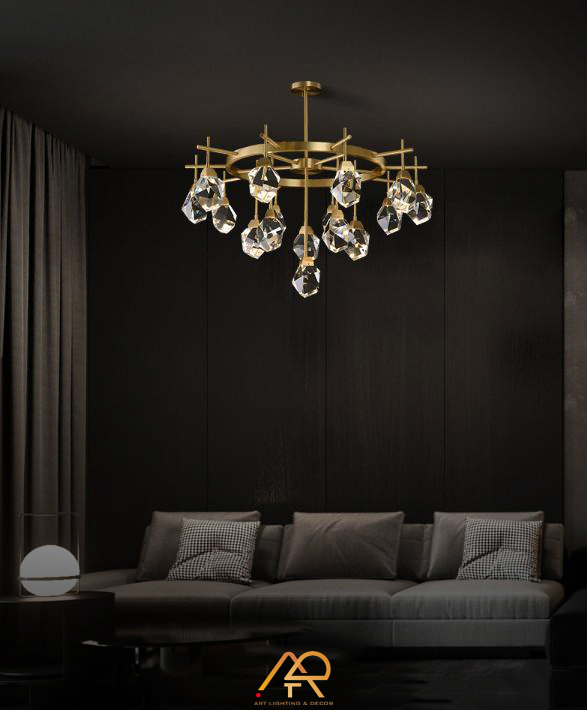 Đèn Chùm Pha Lê Nhánh Vàng Aurora Branch ART-7075