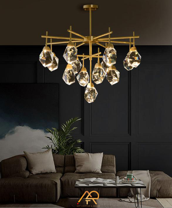Đèn Chùm Pha Lê Nhánh Vàng Aurora Branch ART-7075