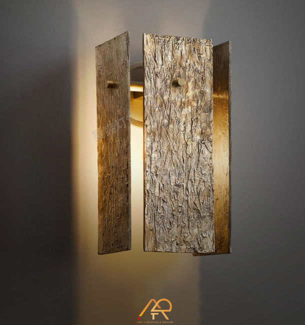 Đèn Tường Nghệ Thuật LUX Timber Gold ART-8052